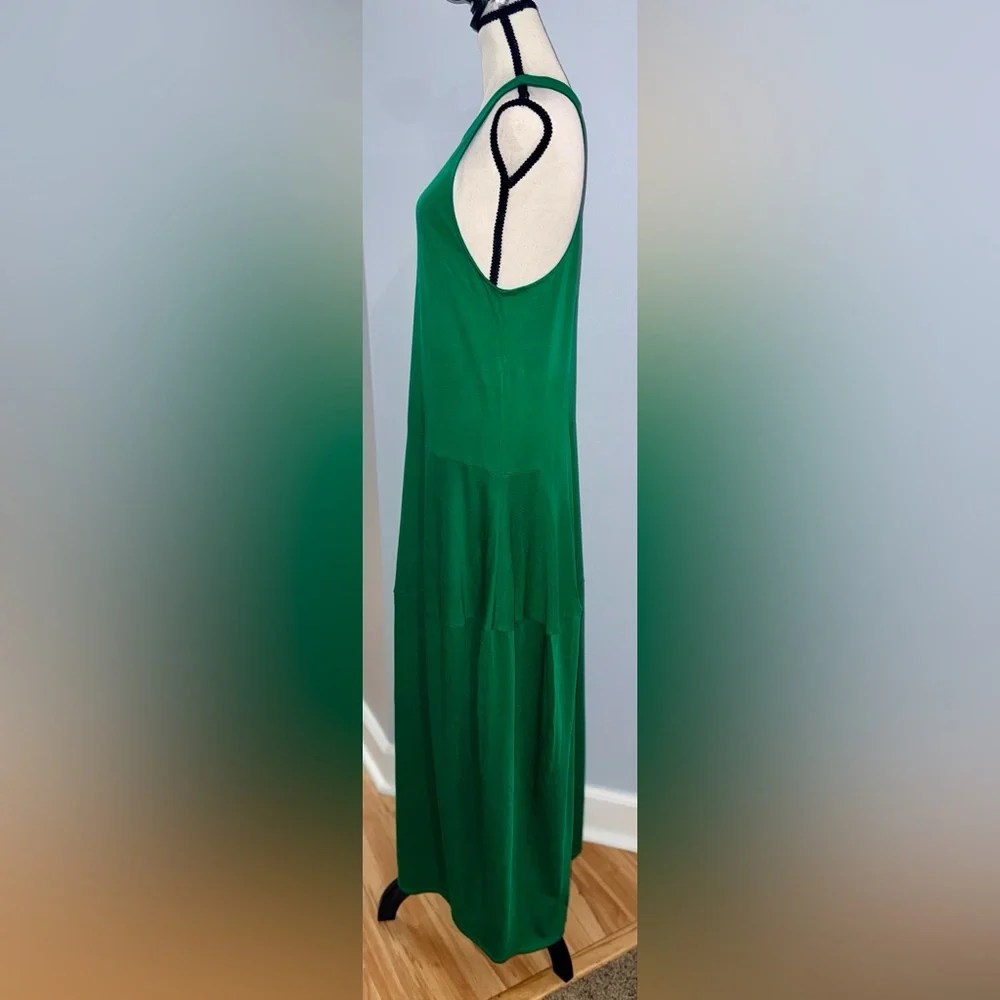 Amazing Green Tibi Sleeveless 100% Peruvian Cotton T-Shirt Dress! Sz 8. - Picture 3 of 10
